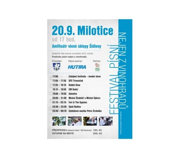 Festivalu písní nejen z&nbsp;vinohradů