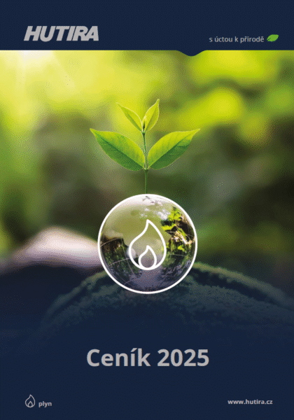 Aktualizovaný ceník HUTIRA PLYN 2025