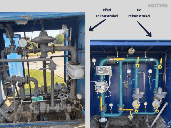 Rekonstrukce regulační stanice v&nbsp;Břeclavi s&nbsp;minimálním výpadkem provozu | HUTIRA