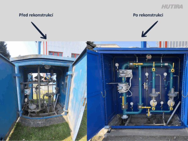 Rekonstrukce regulační stanice v&nbsp;Břeclavi s&nbsp;minimálním výpadkem provozu | HUTIRA